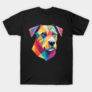 Geometrical Dog, vibrant, calm brown eyes #2 T-Shirt